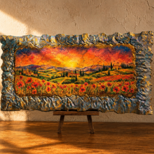 Toscana con Papaveri